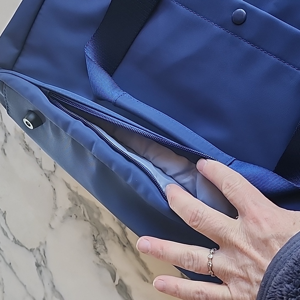 IHKWIP Laptop Travel Crossbody Tote in Navy - Picture 11 of 14